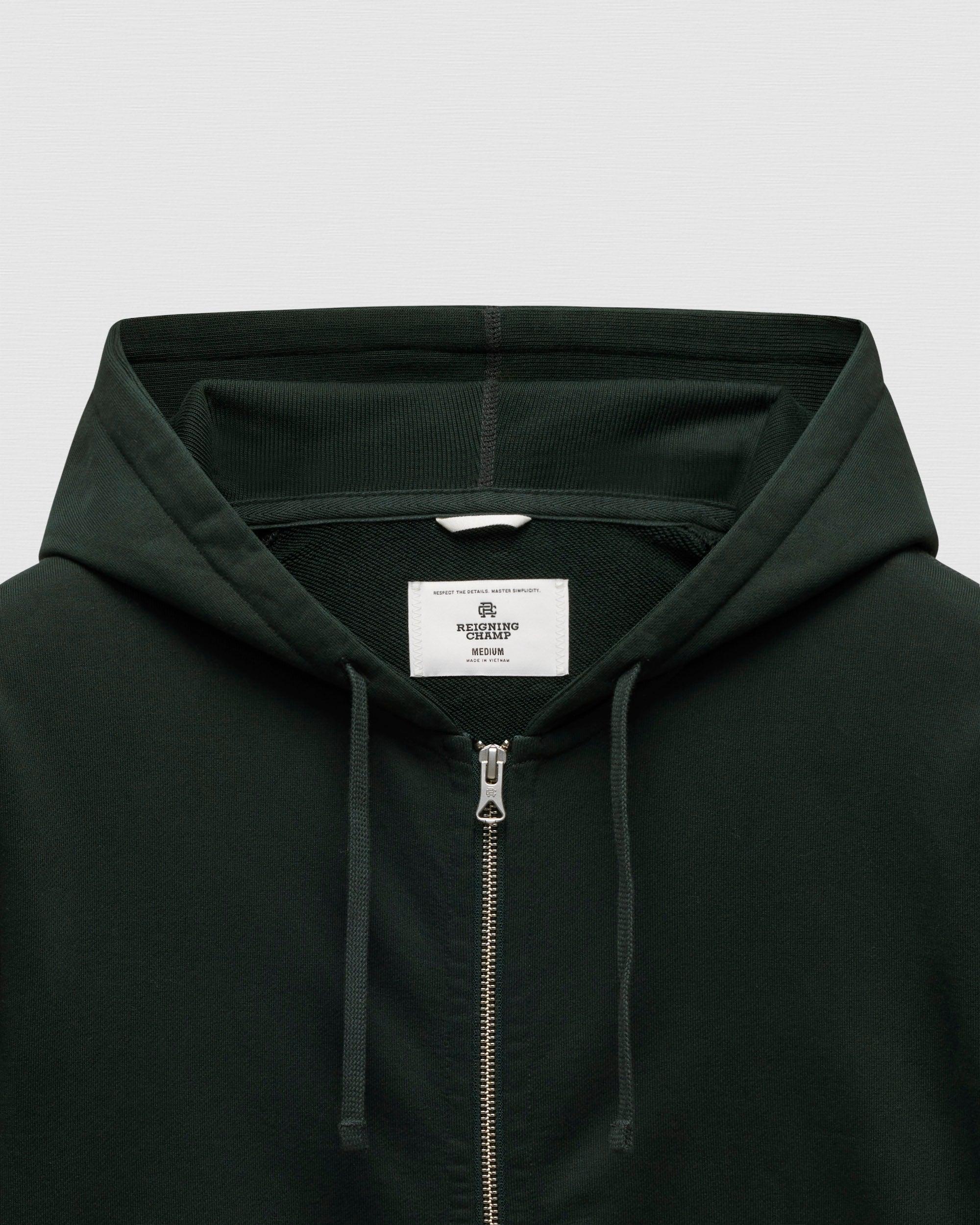 Midweight Terry Standard Zip Hoodie Male Product Image