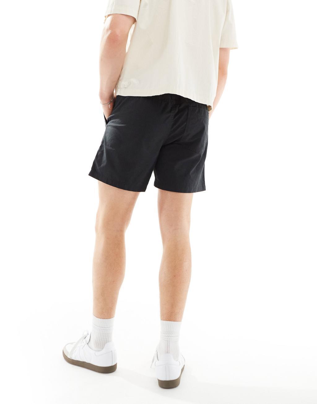 Cotton On easy shorts in black with drawstring waist  Product Image