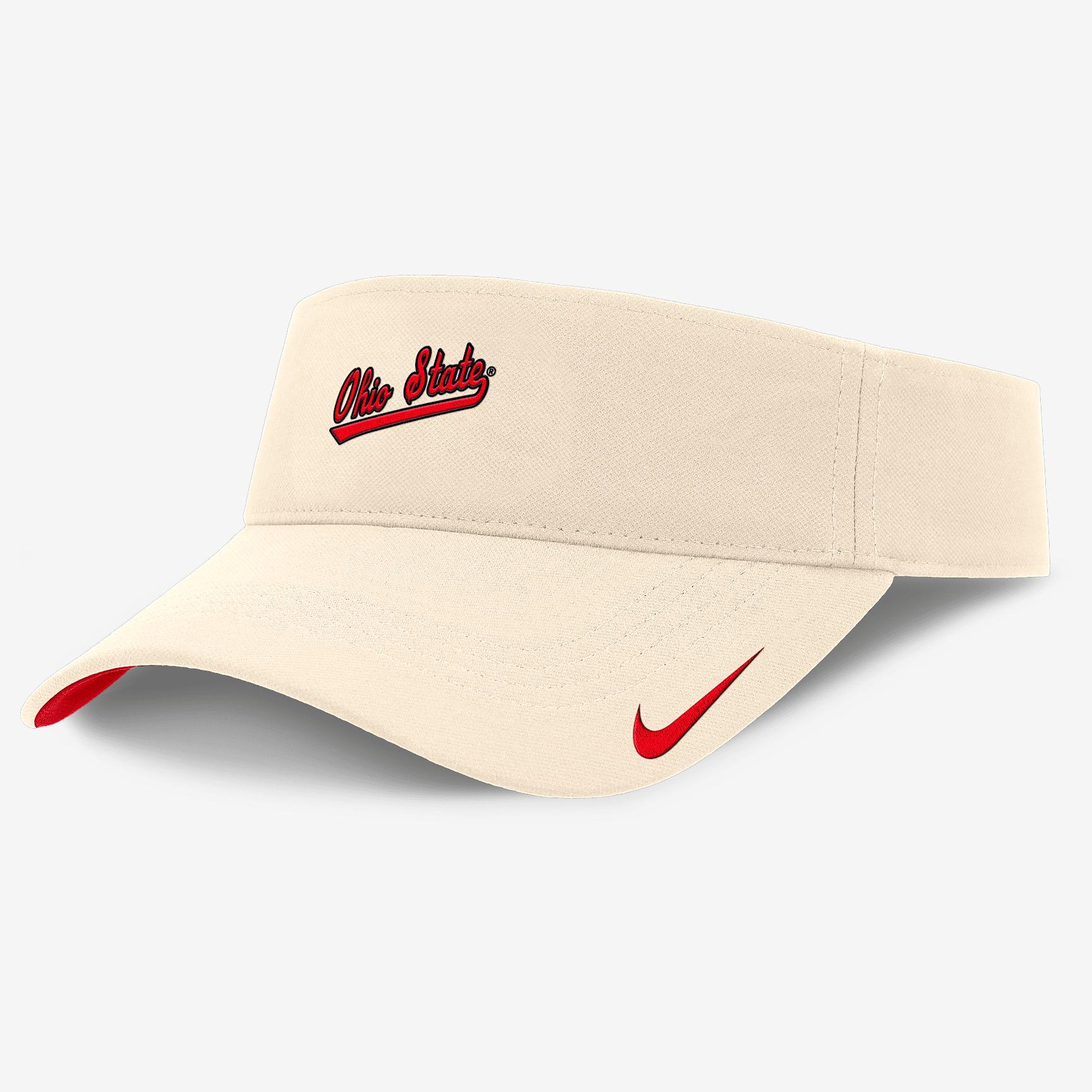 Ohio State Buckeyes Primetime Ace Nike Men's Dri-FIT College Adjustable Visor Product Image