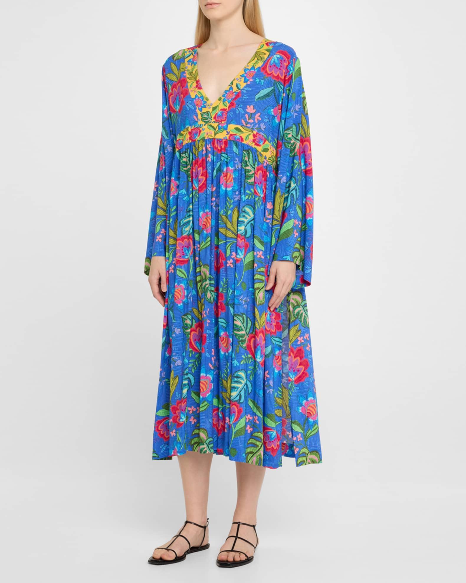 Rumba Mix Flared Maxi Kaftan Coverup Product Image
