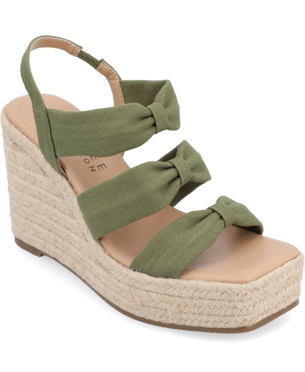 Journee Collection Womens Santorynn Platform Wedge Sandals Product Image