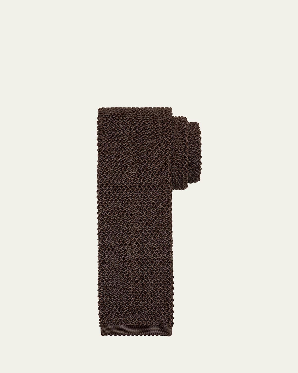 Mens Knit Silk Tie Product Image