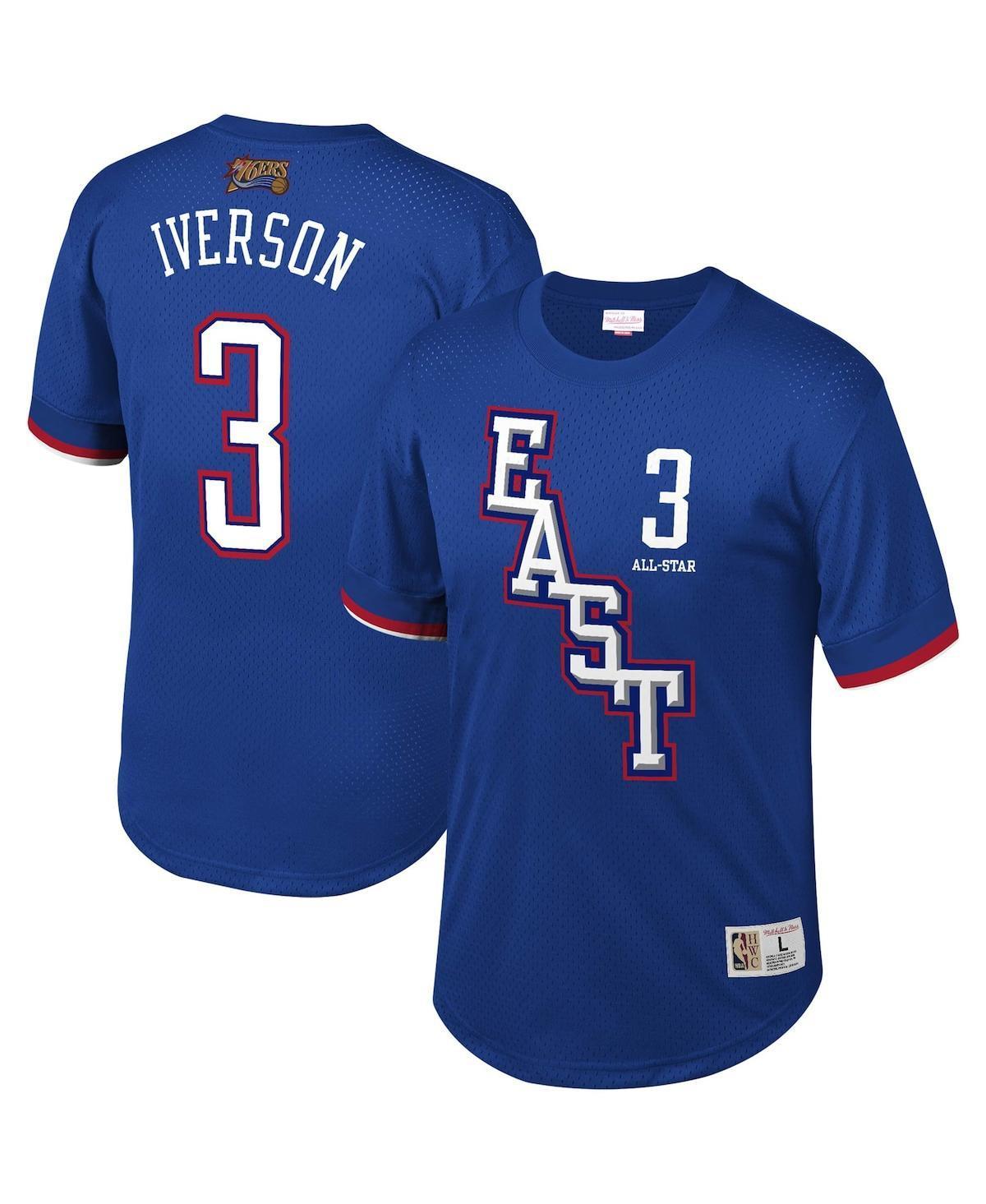 Mens Mitchell & Ness Allen Iverson Royal Nba Mesh T-shirt Product Image