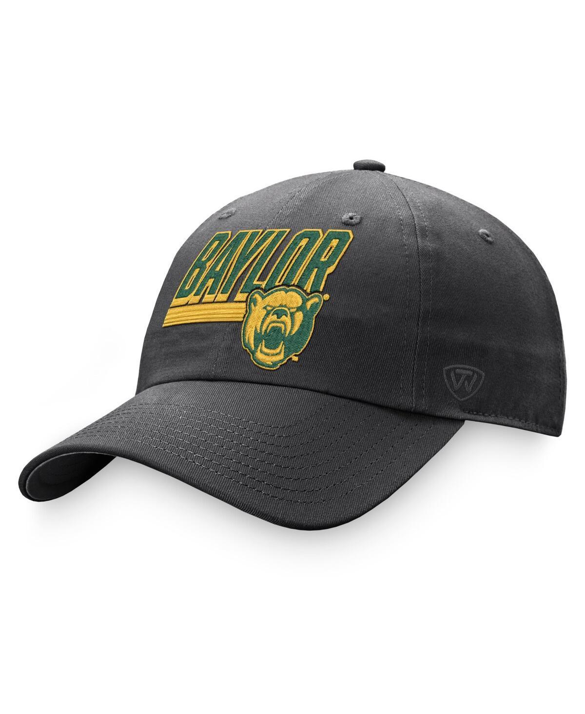 Mens Top of the World Charcoal Baylor Bears Slice Adjustable Hat Product Image