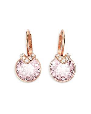 Swarovski Bella Gold Tone V Crystal Drop Earrings Product Image