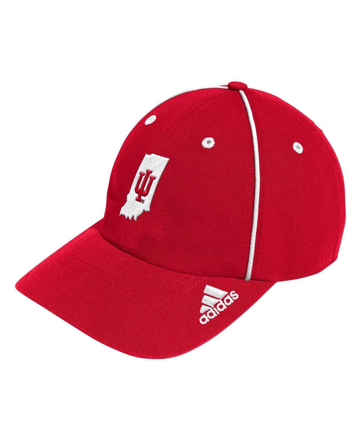 Mens adidas Crimson Indiana Hoosiers Locker Room Athlete Pack Slouch Adjustable Hat Product Image