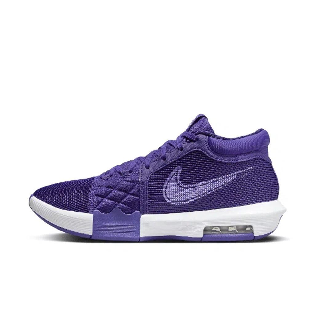 NIKE Men's Lebron Witness 8 Basketball Shoes In Field Purple/field Purple/white Product Image