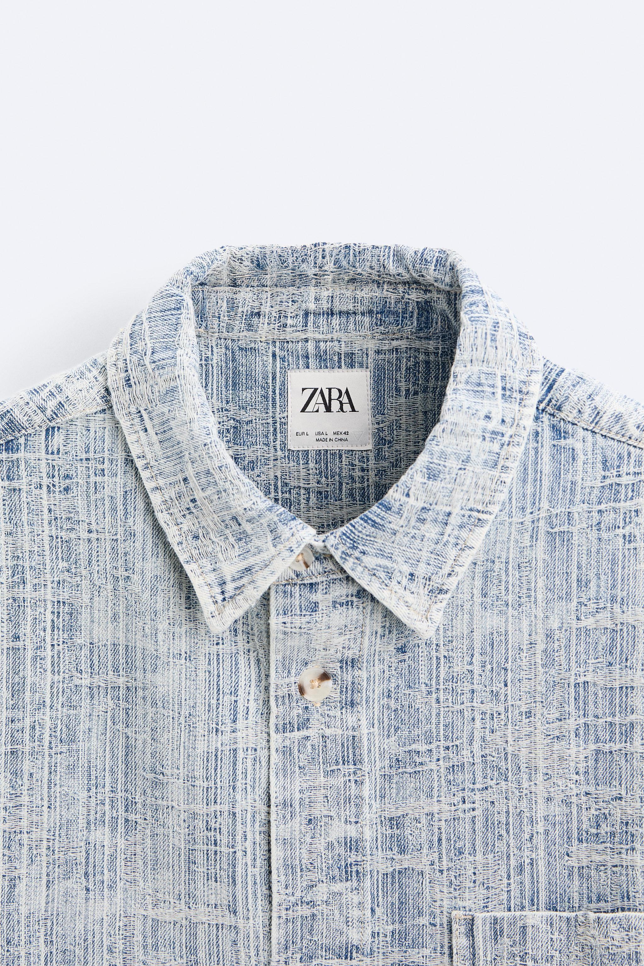 JACQUARD DENIM SHIRT Product Image