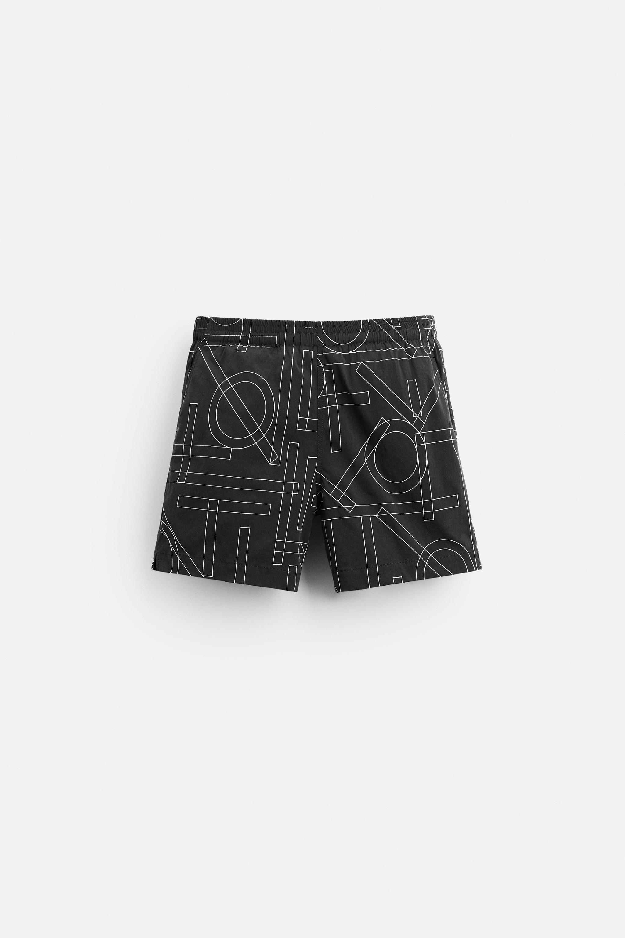 STRUCTURED REGULAR SWIM SHORTS Product Image