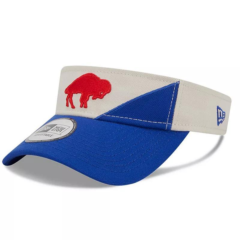 Mens New Era Cream/Royal Buffalo Bills 2023 Sideline Historic Adjustable Visor Product Image