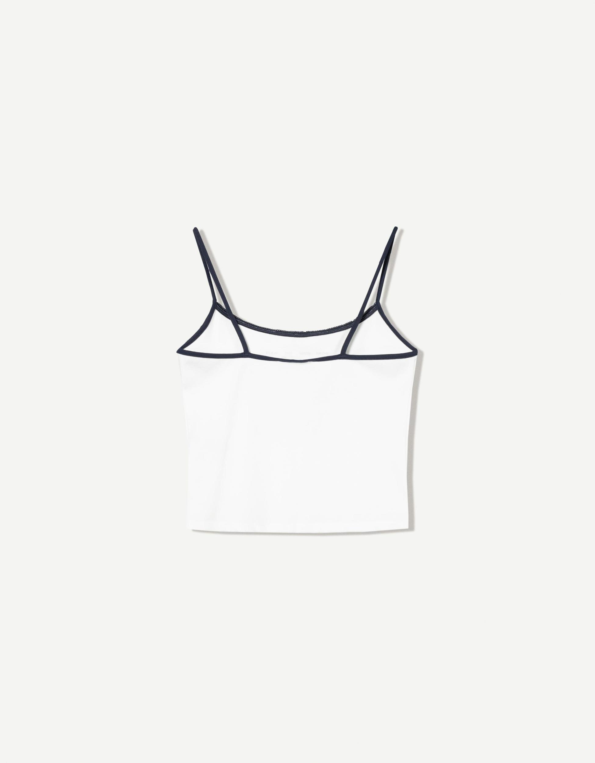 Printed top with straps Product Image