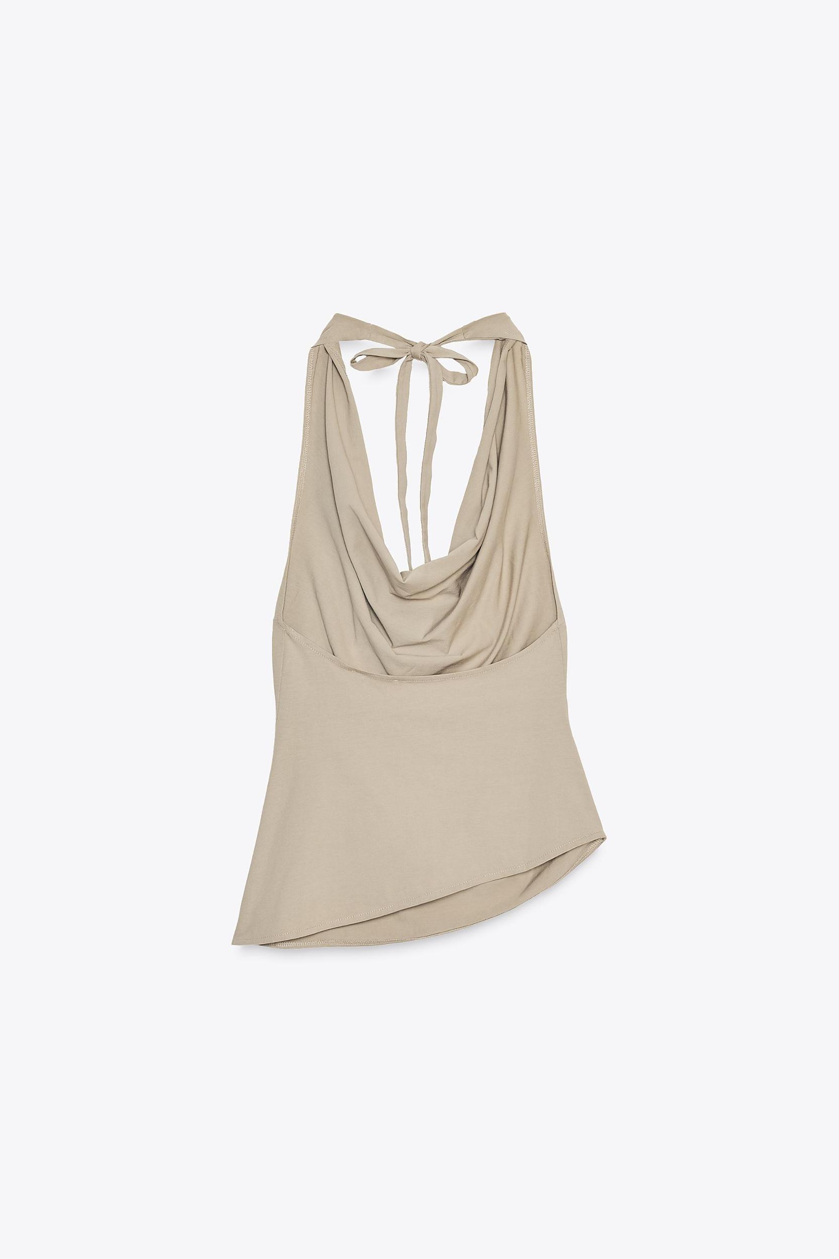 DYED EFFECT HALTER TOP Product Image