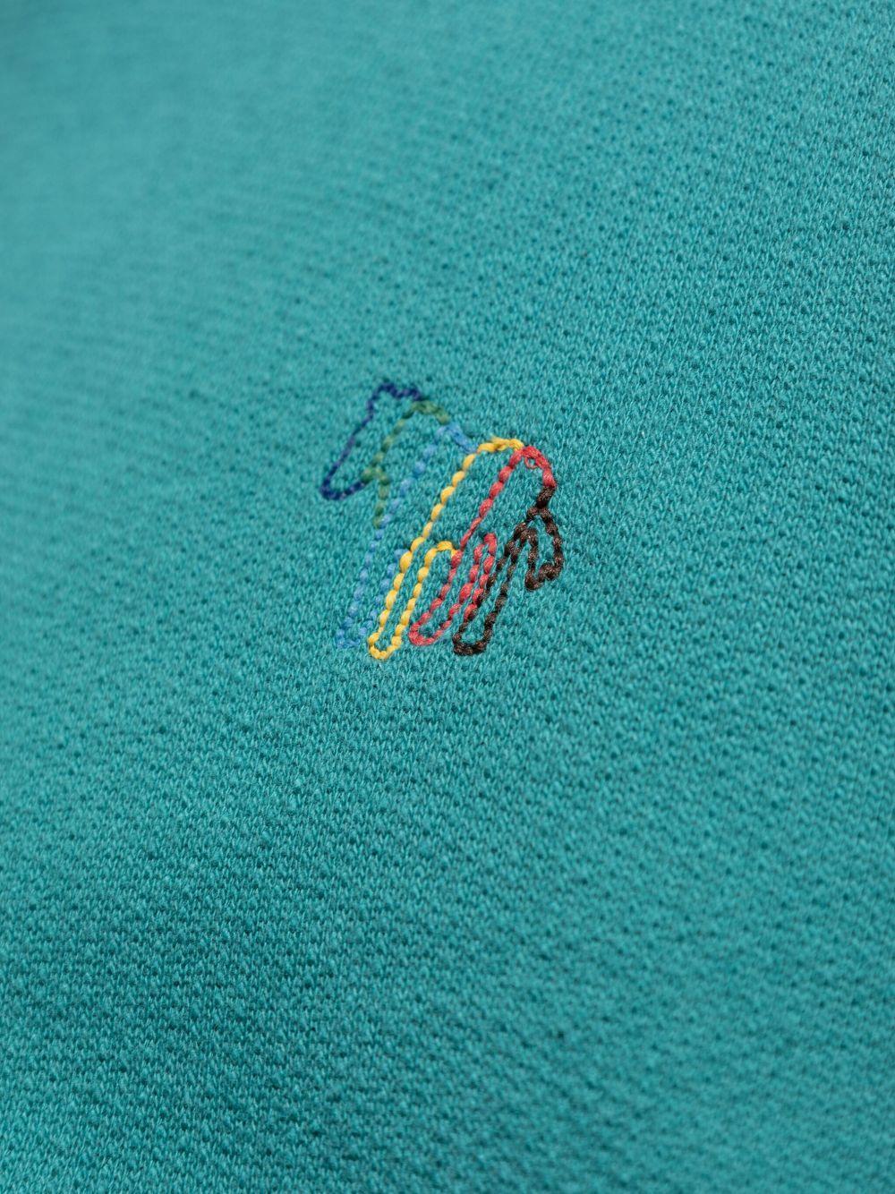 logo-embroidered organic-cotton sweatshirt Product Image