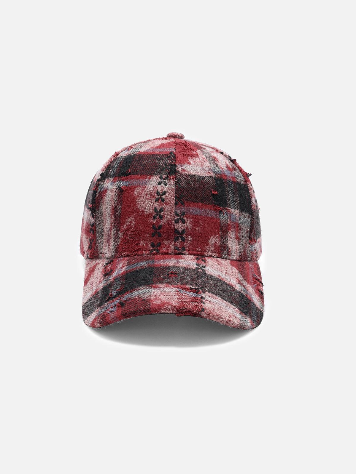 Plaid Washed Cap Product Image