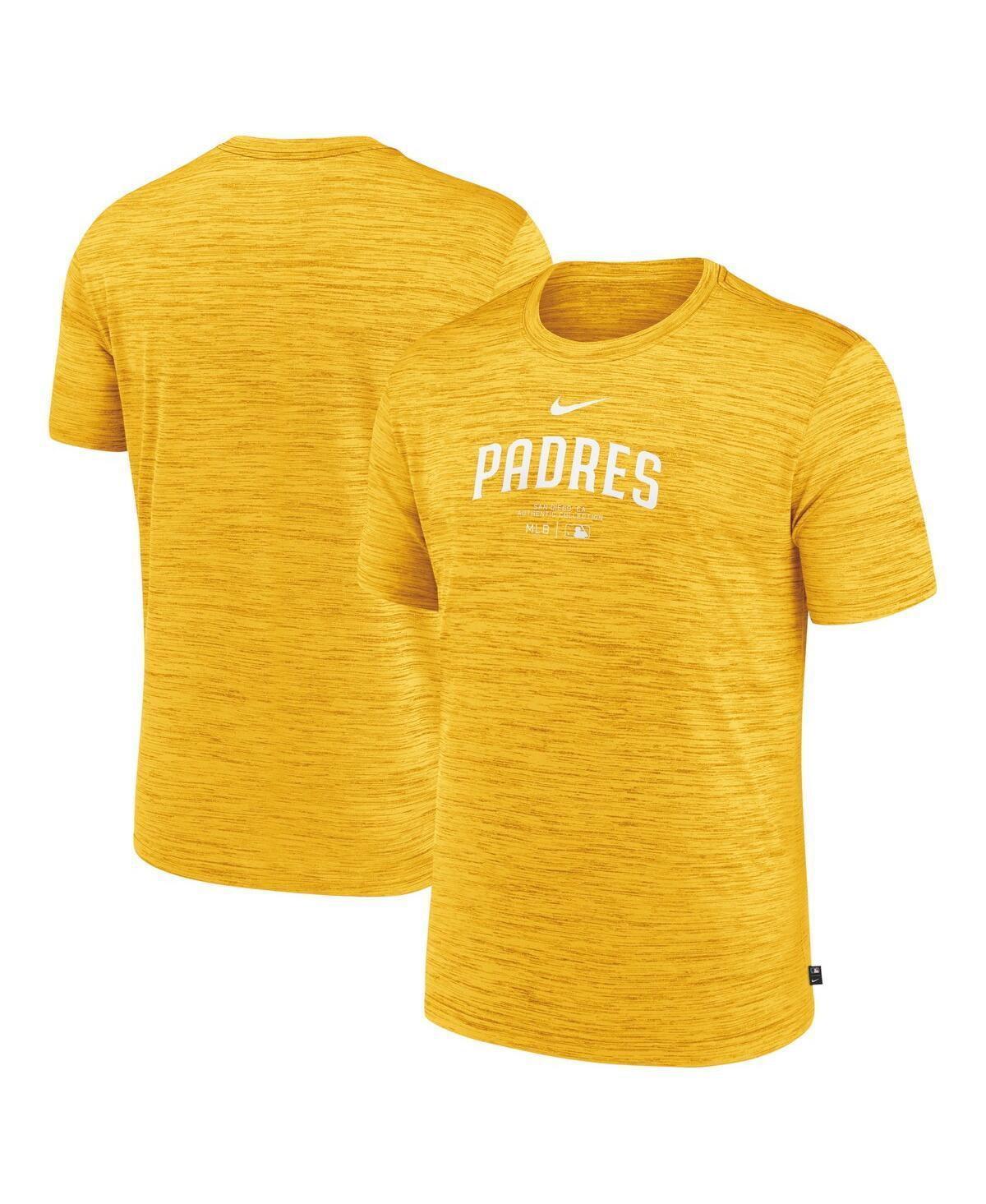 Nike Mens Gold San Diego Padres Authentic Collection Velocity Performance Practice T-Shirt Product Image