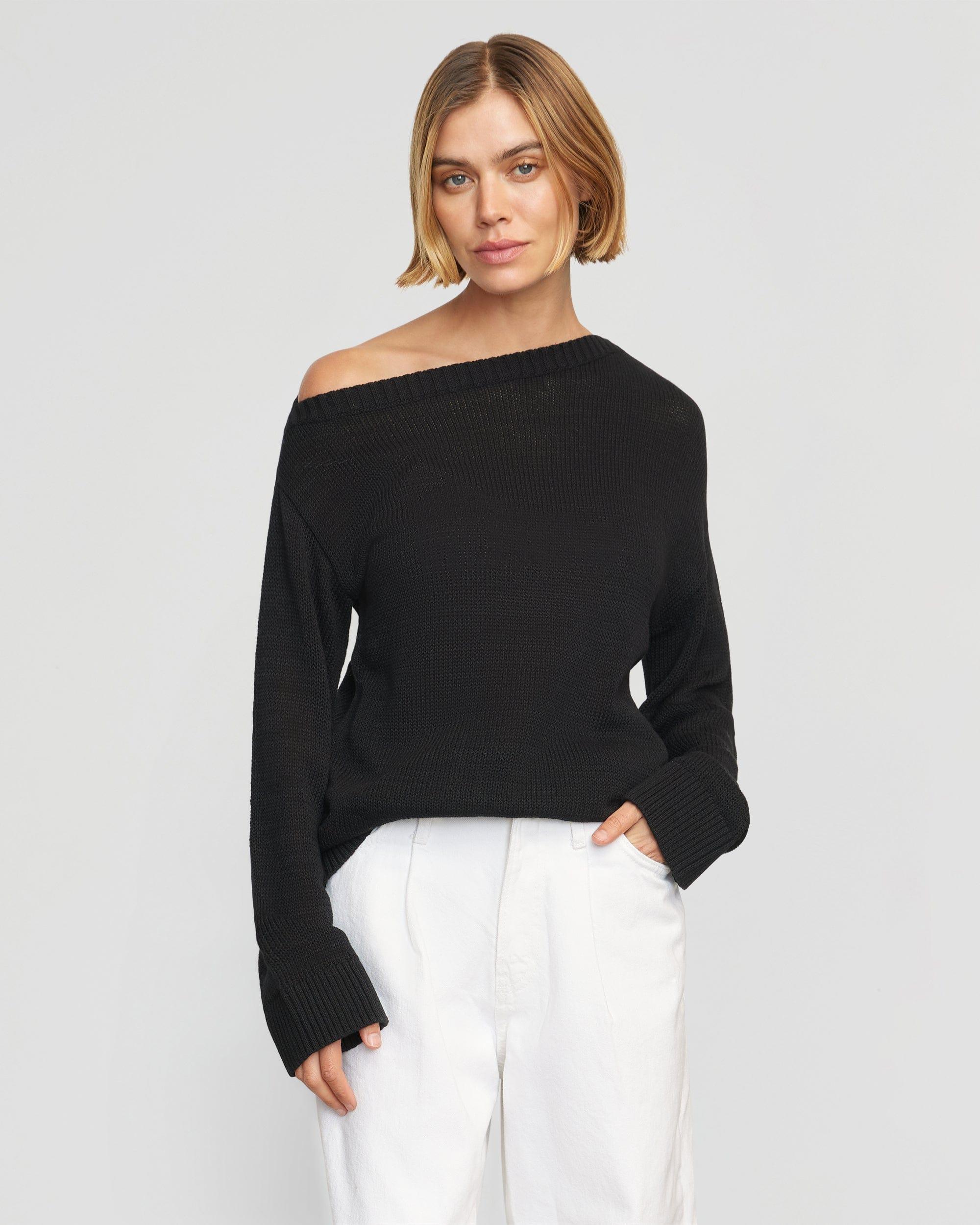 Issa Lightweight Off-Shoulder Sweater Product Image