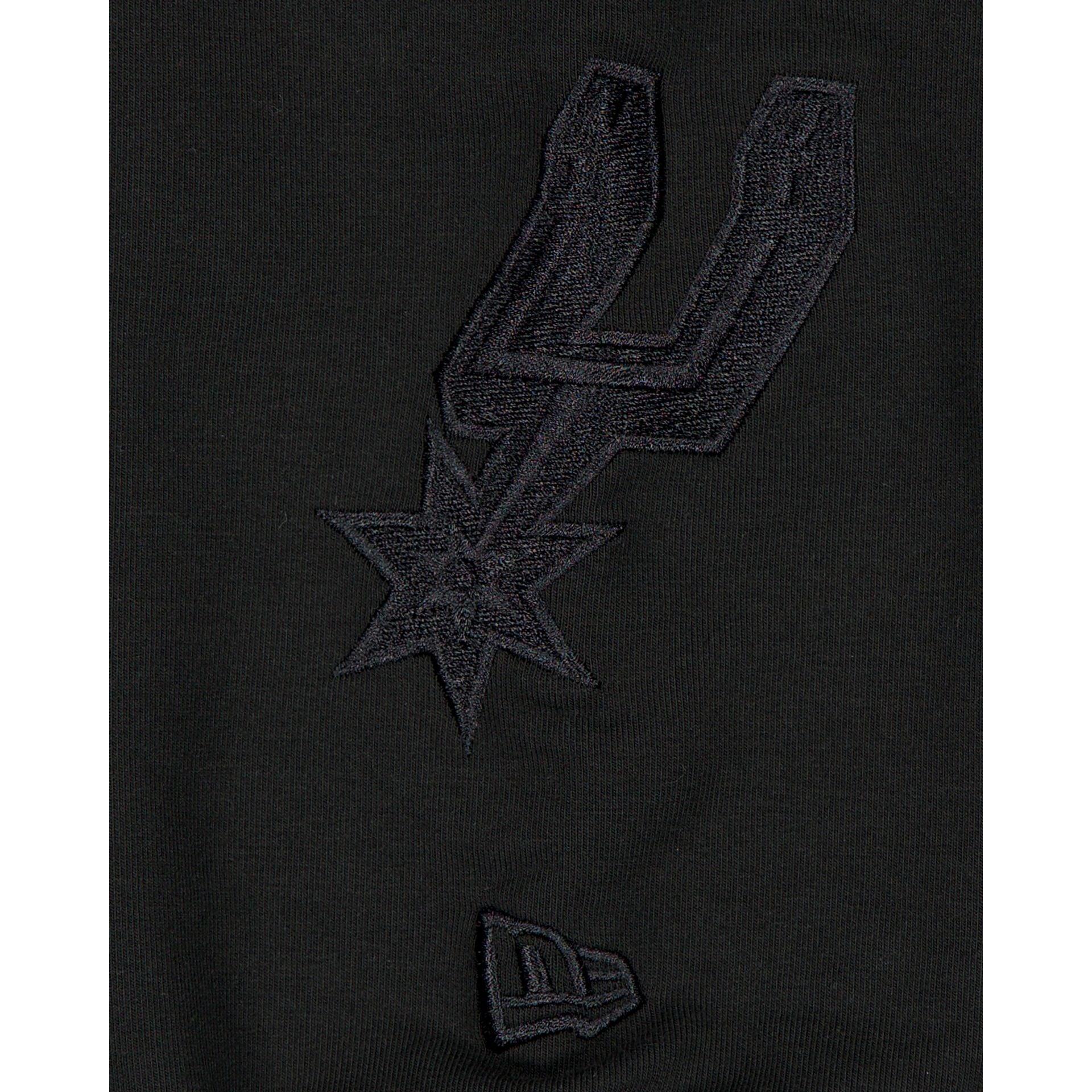 Philadelphia 76ers Black on Black Logo Select Hoodie Male Product Image