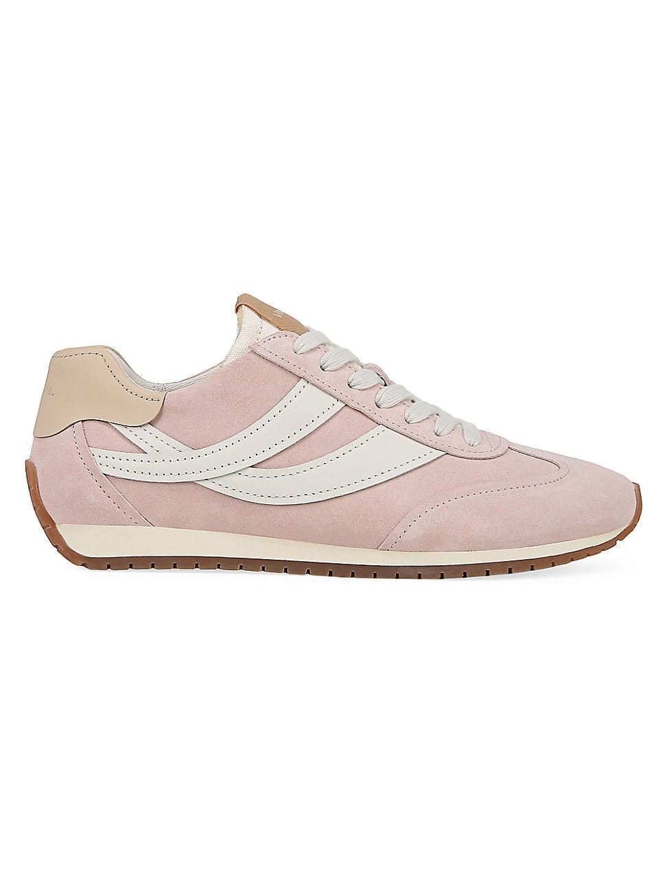 Womens Oasis Runner Mesh & Leather Lace-Up Shoes Product Image