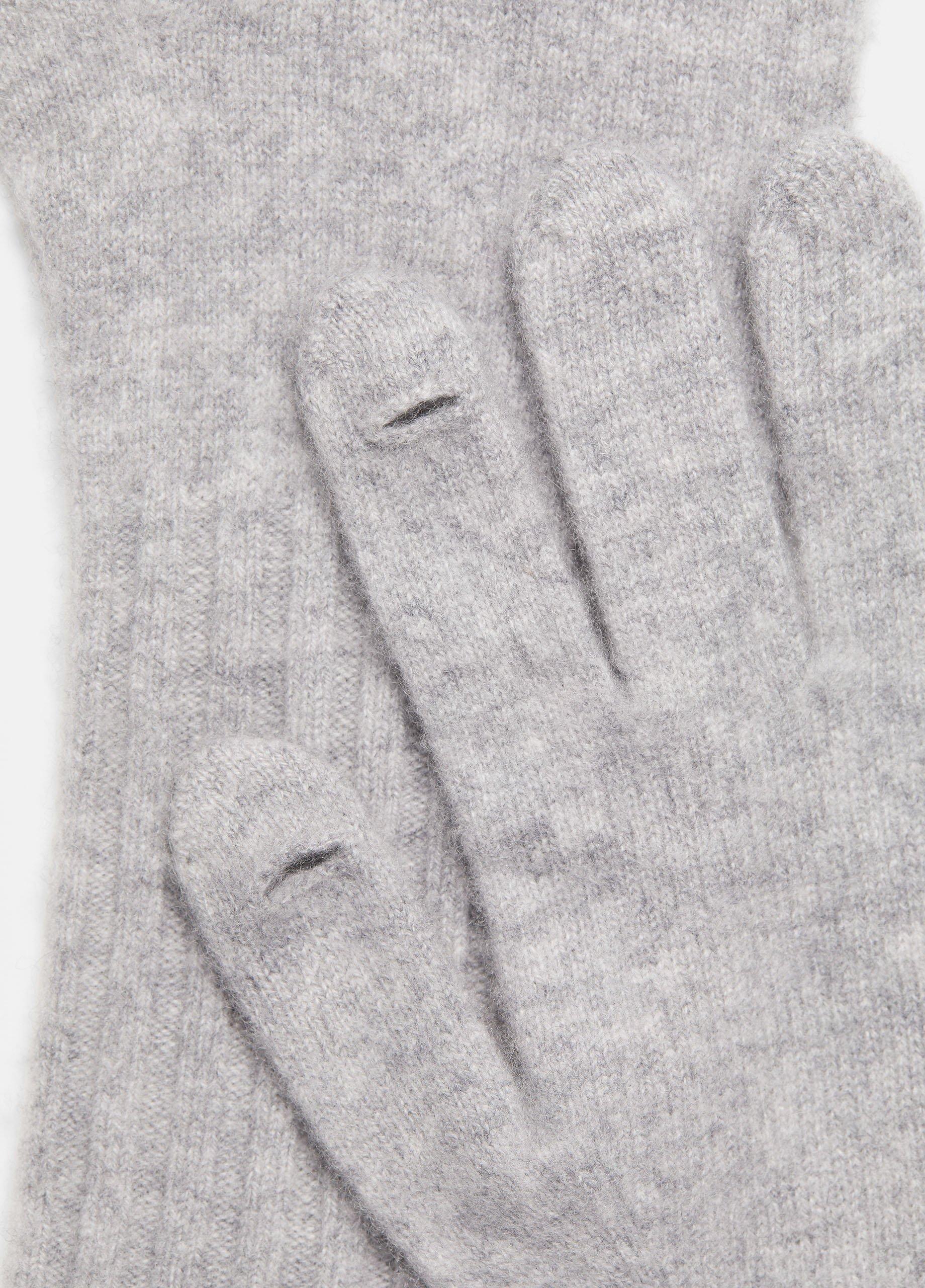 Womens Plush Cashmere Glove, Grey Vince Product Image