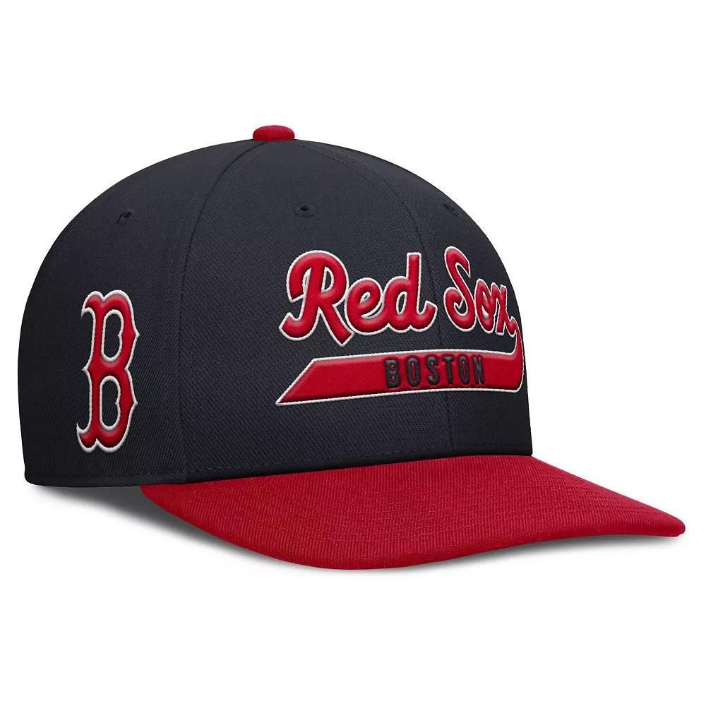 Men's Nike Navy/Red Boston Red Sox Pro Performance Snapback Hat, Size: Medium/Large, Blue Product Image