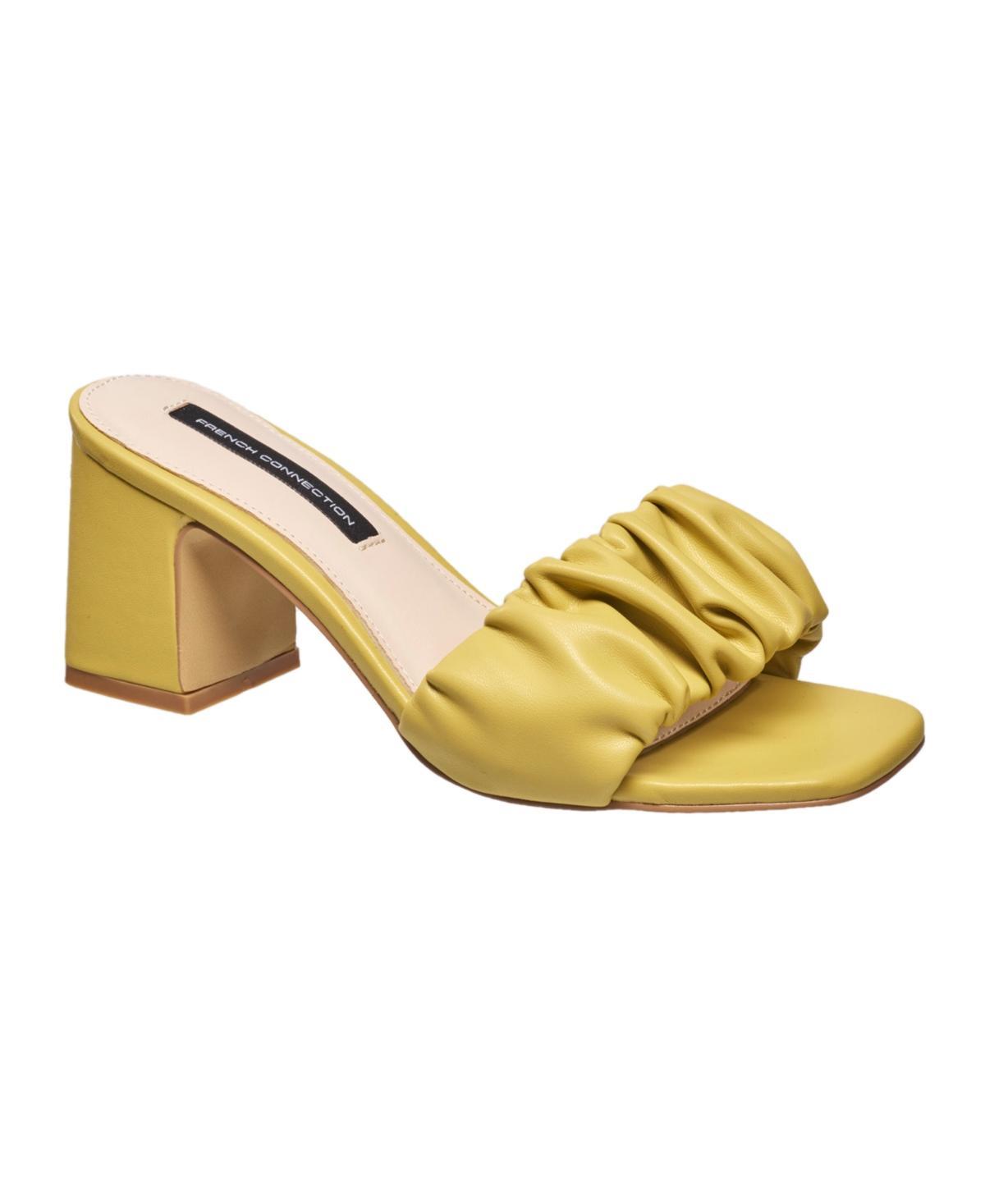 French Connection Womens Block Heel Slide Sandals Product Image