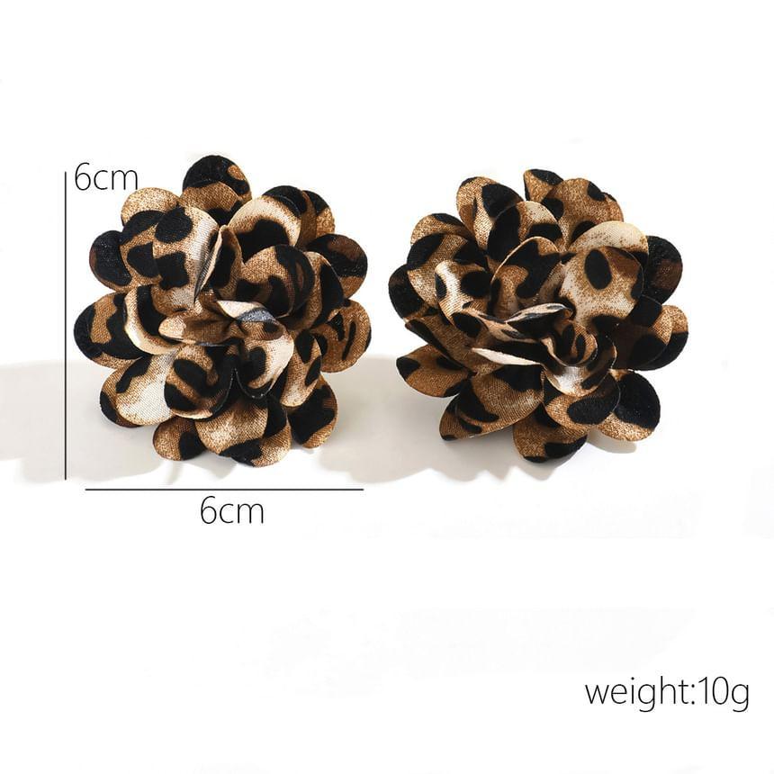 Leopard Flower Stud Earring Product Image