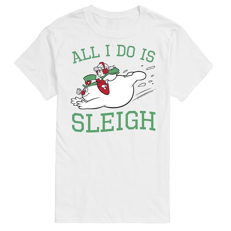 Big & Tall Frosty The Snowman All I Do Is Sleigh Graphic Tee, Mens Product Image