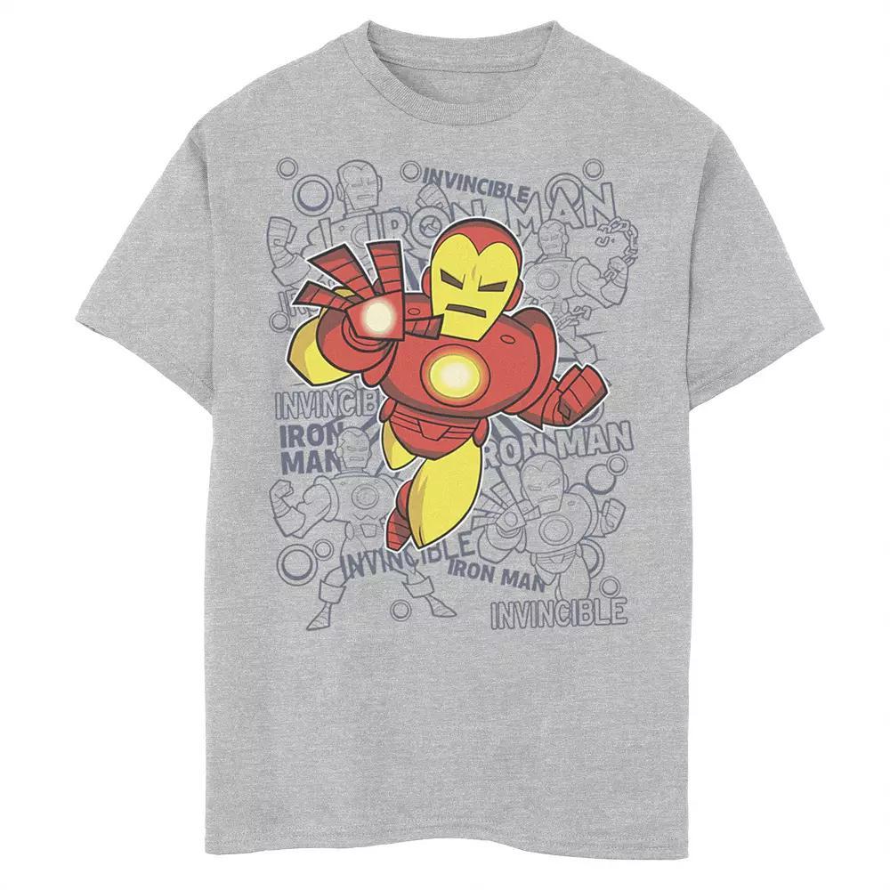 Boys 8-20 Marvel Iron Man Retro Portrait Sketch Background Graphic Tee, Boy's,  Product Image