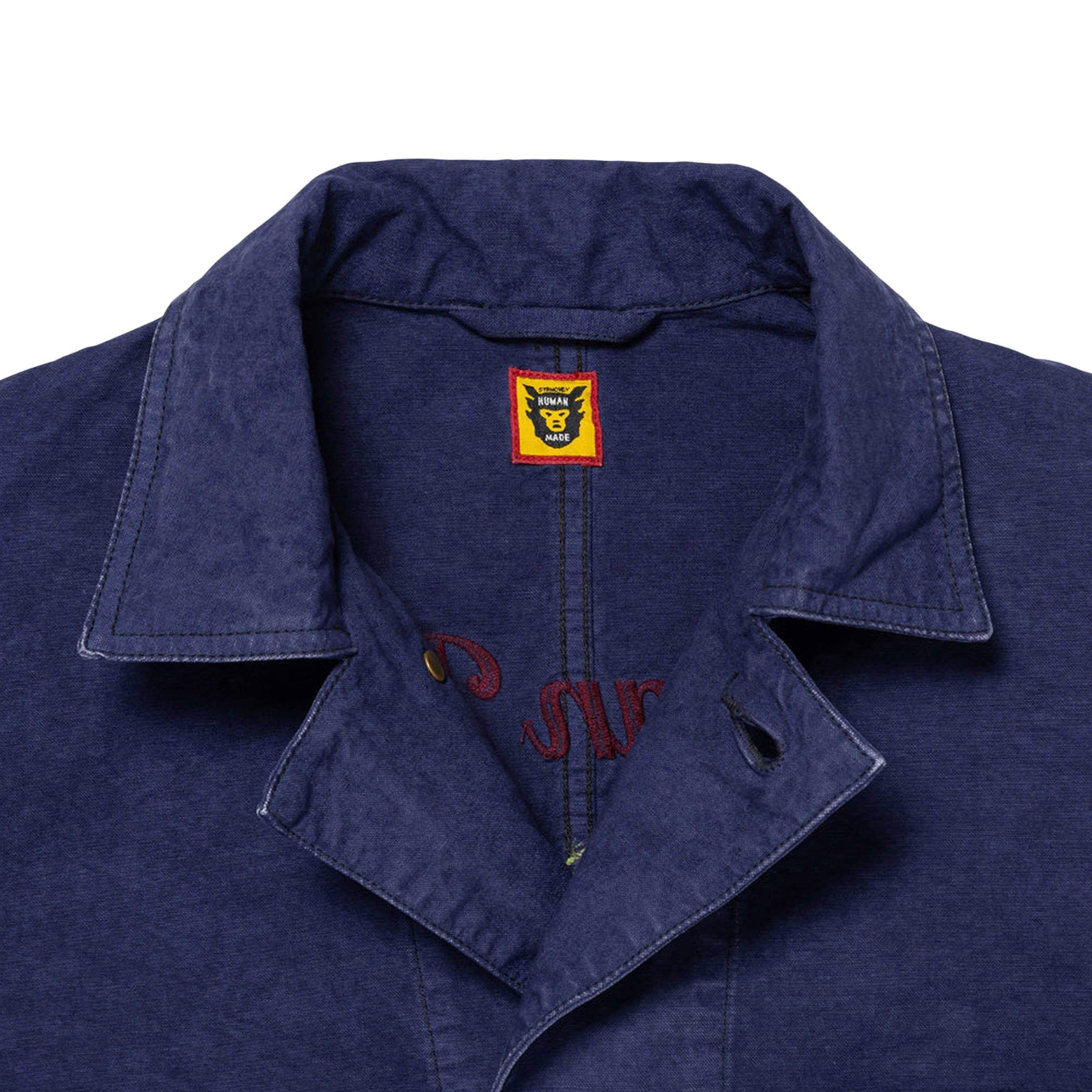 GARMENT DYED COVERALL JACKET NAVY | Bodega Product Image