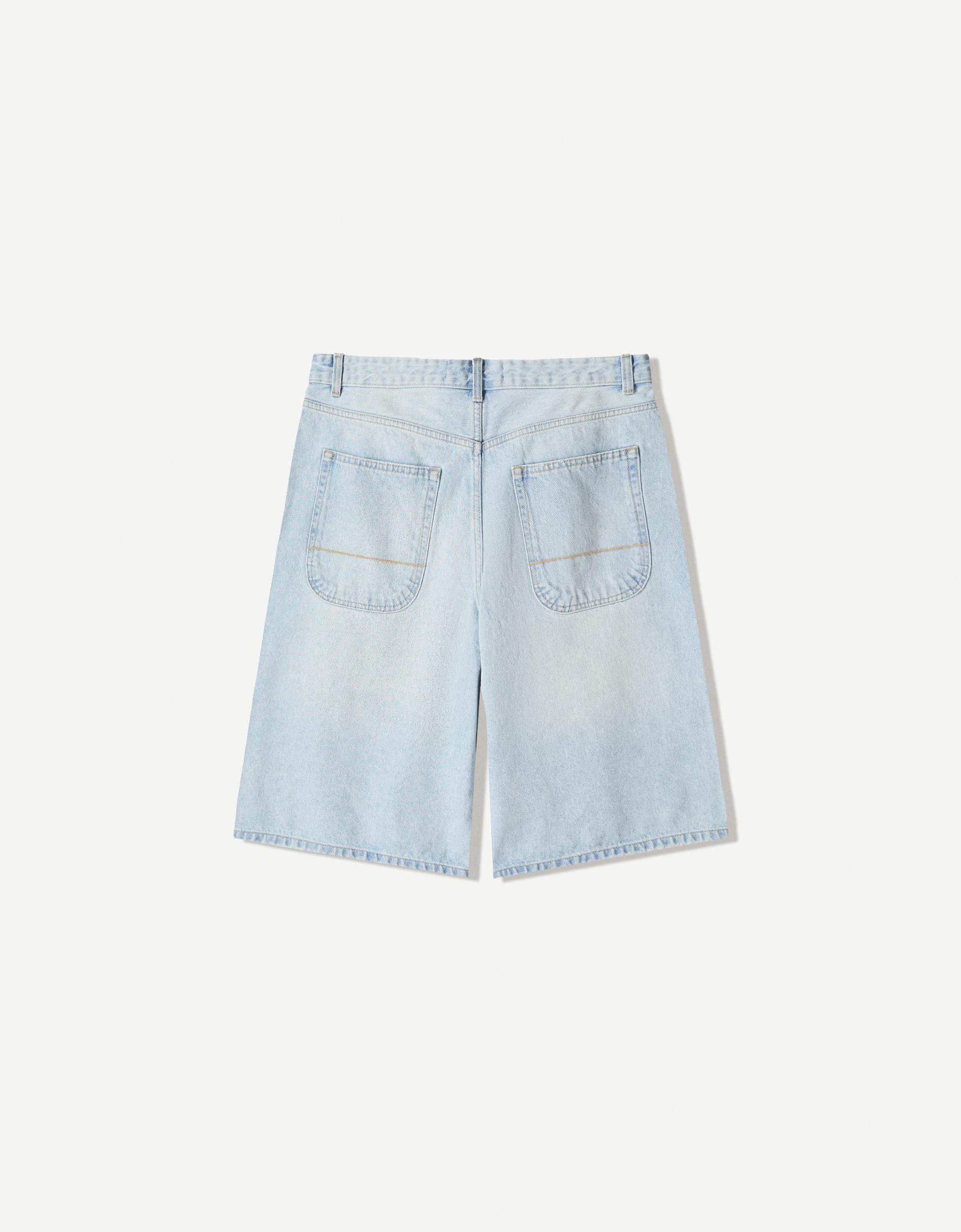 Denim skater Bermuda shorts Product Image