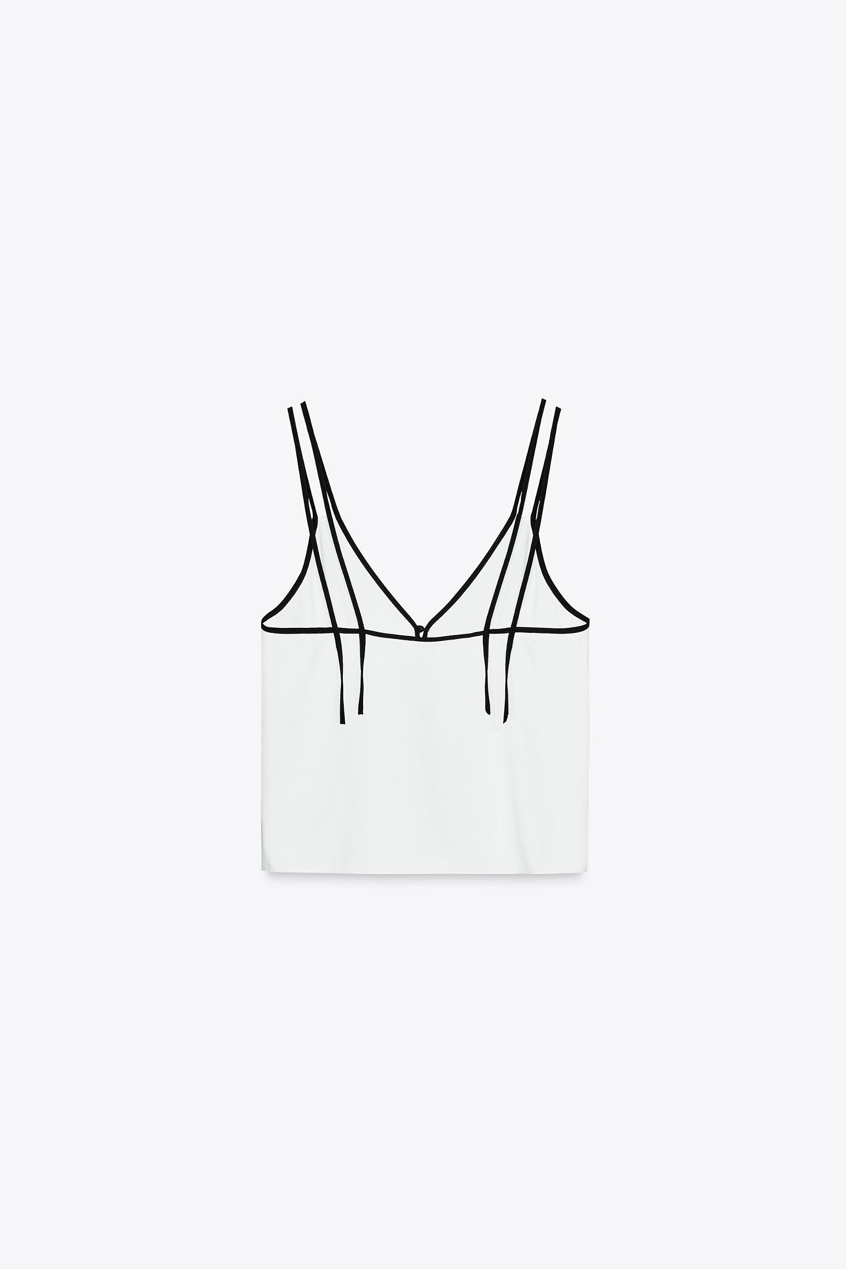 CONTRAST PIPED TRIM CAMISOLE Product Image