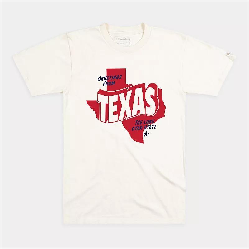 Men's Homefield Greetings from Texas Tourist Shirt, Size: XL, Ivory Product Image