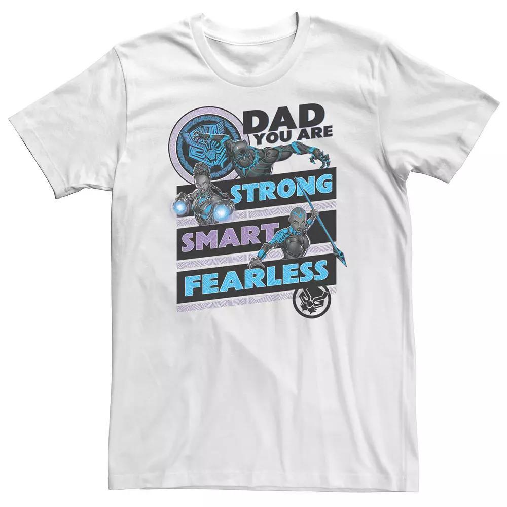 Big & Tall Marvel Black Panther Dad You Are Tee, Men's, Size: 4XL, White Product Image