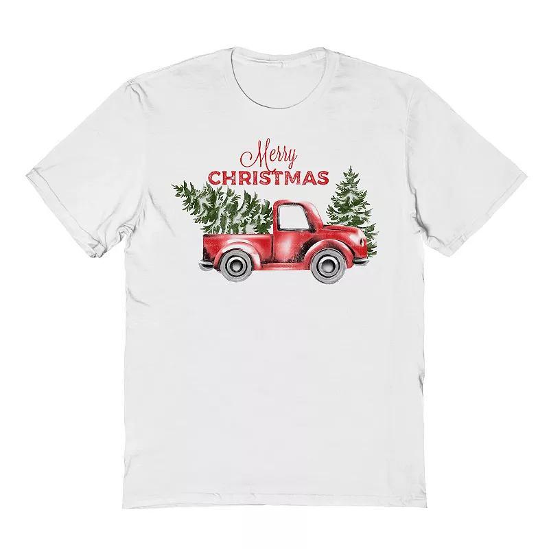 Men's Merry Christmas Graphic Tee, Women's, Size: XXL, White Product Image