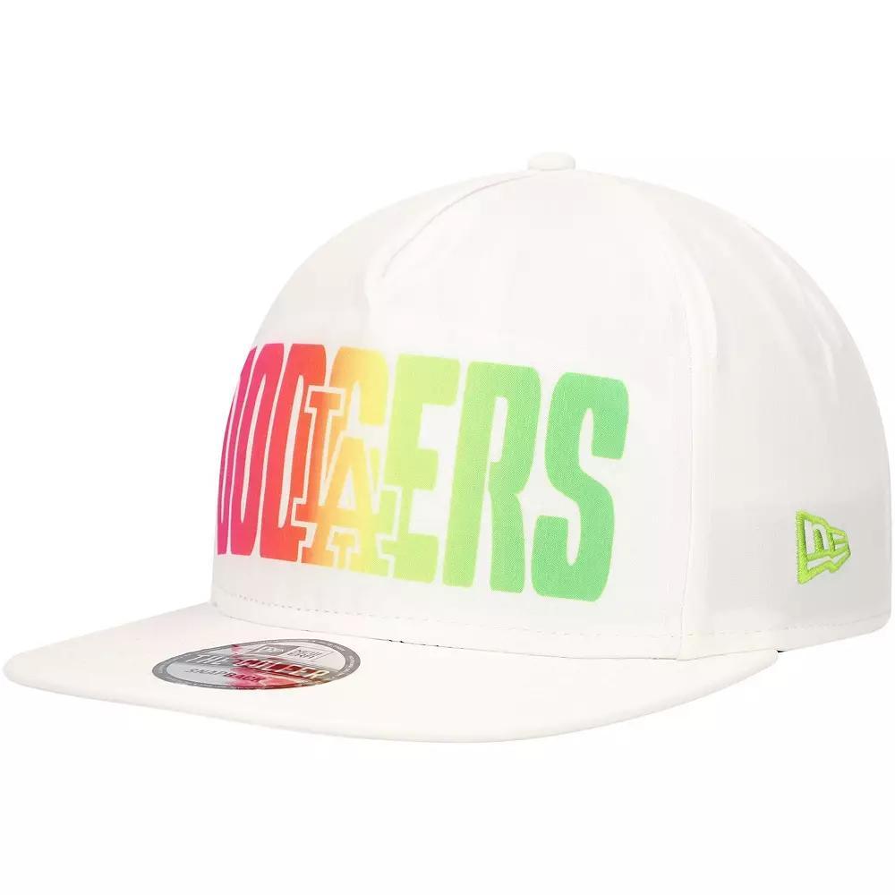 Men's New Era White Los Angeles Dodgers Spring Spectrum Golfer Snapback Hat Product Image