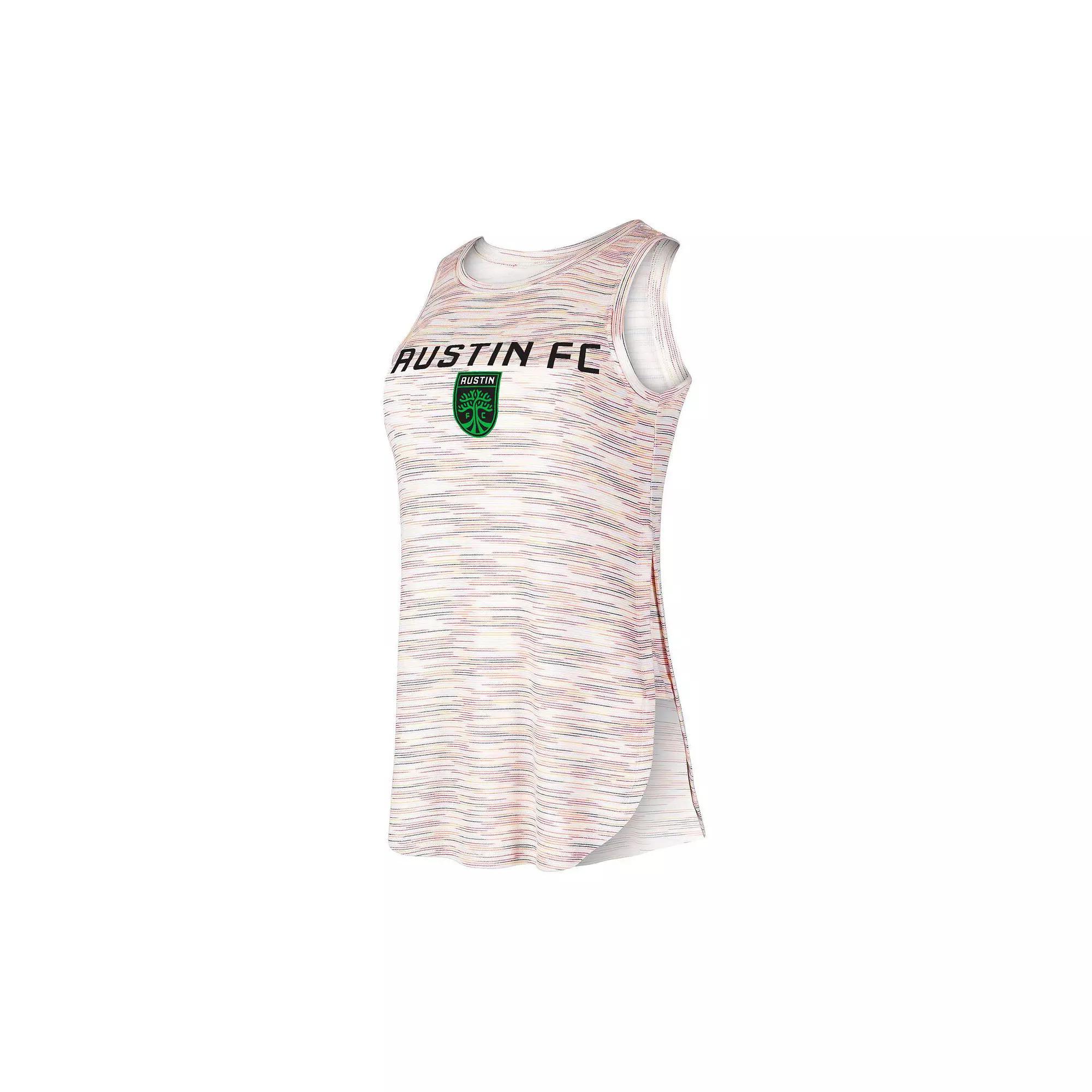 Women's Concepts Sport White Austin FC Sunray Tri-Blend Tank Top,  Product Image