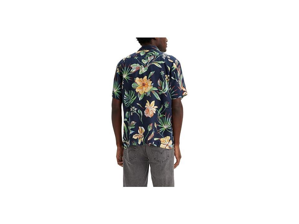 Levi's(r) Premium The Sunset Camp Shirt (Nepenthe Floral Navy Blazer) Men's Clothing Product Image