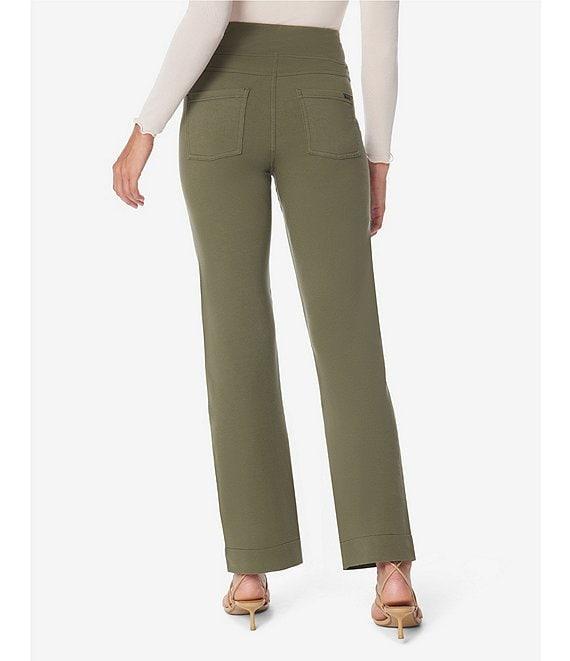 HUE Game-Changing High Rise Denim Straight Leggings Product Image