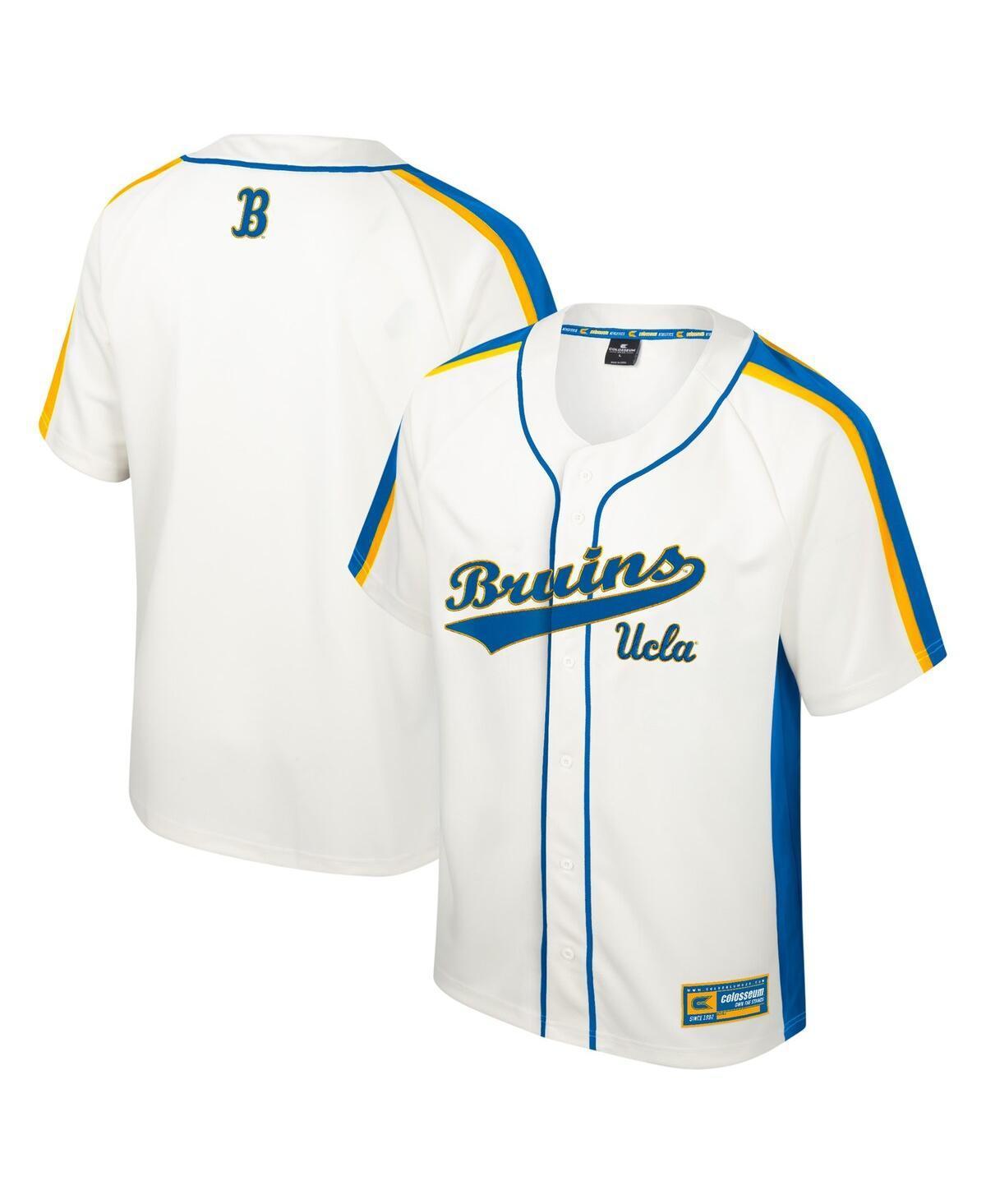 Mens Colosseum Cream UCLA Bruins Ruth Button-Up Baseball Jersey Product Image