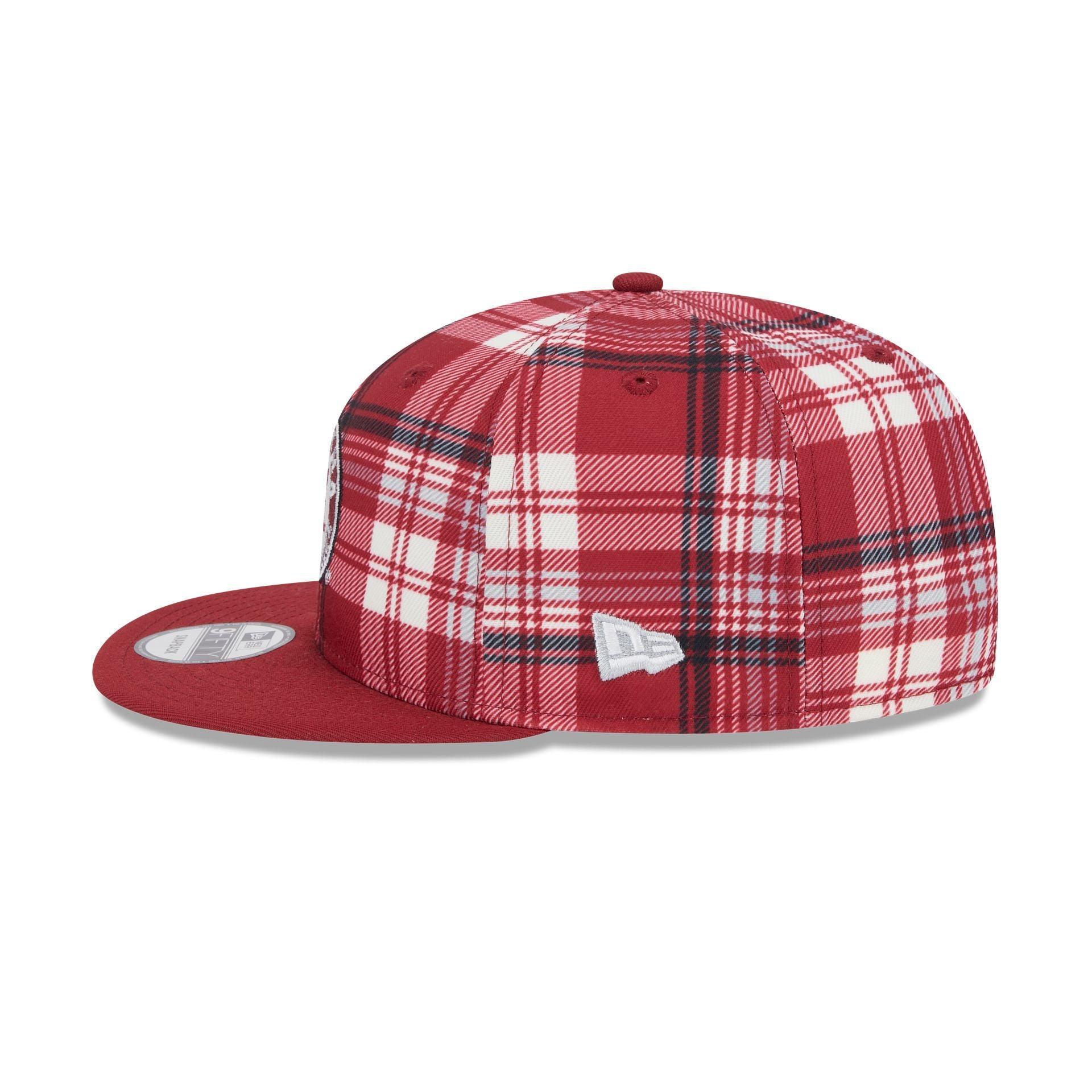 Alabama Crimson Tide Plaid 9FIFTY Snapback Hat Male Product Image