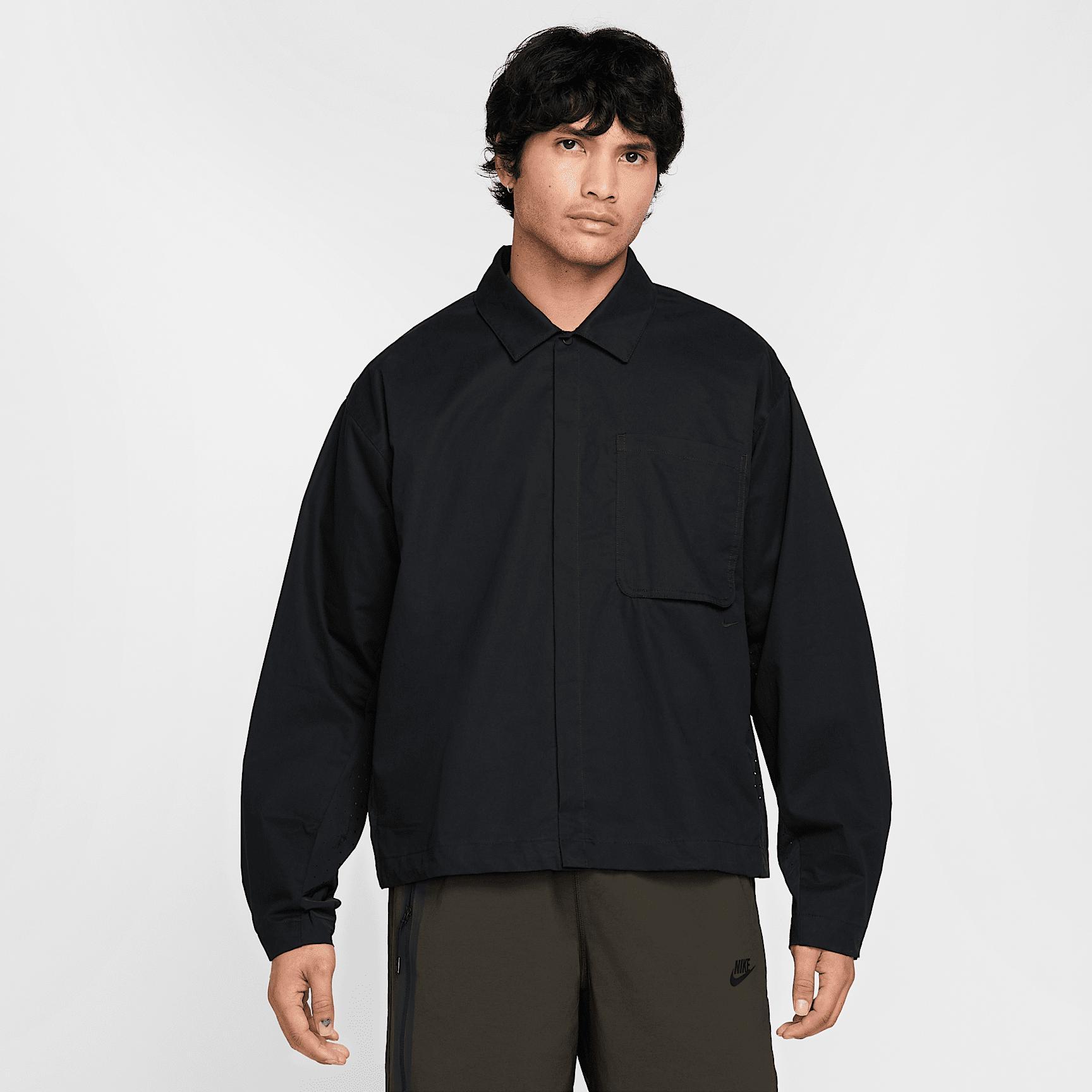 Mens Nike Sportswear Tech Button-Down Top | HJ2936-480 Product Image