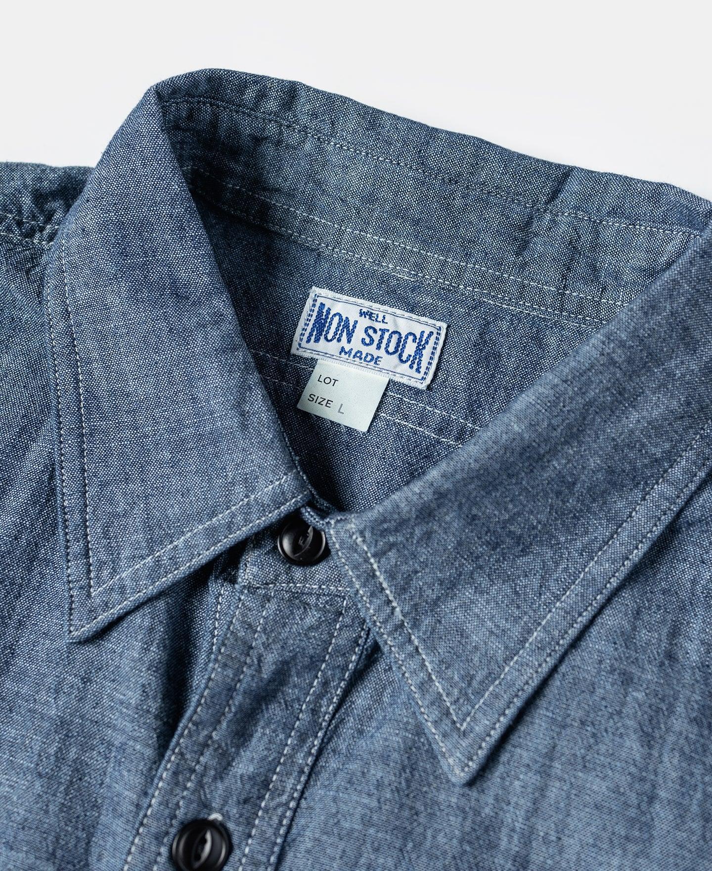 1943 Slub Cotton Chambray Work Shirt Product Image