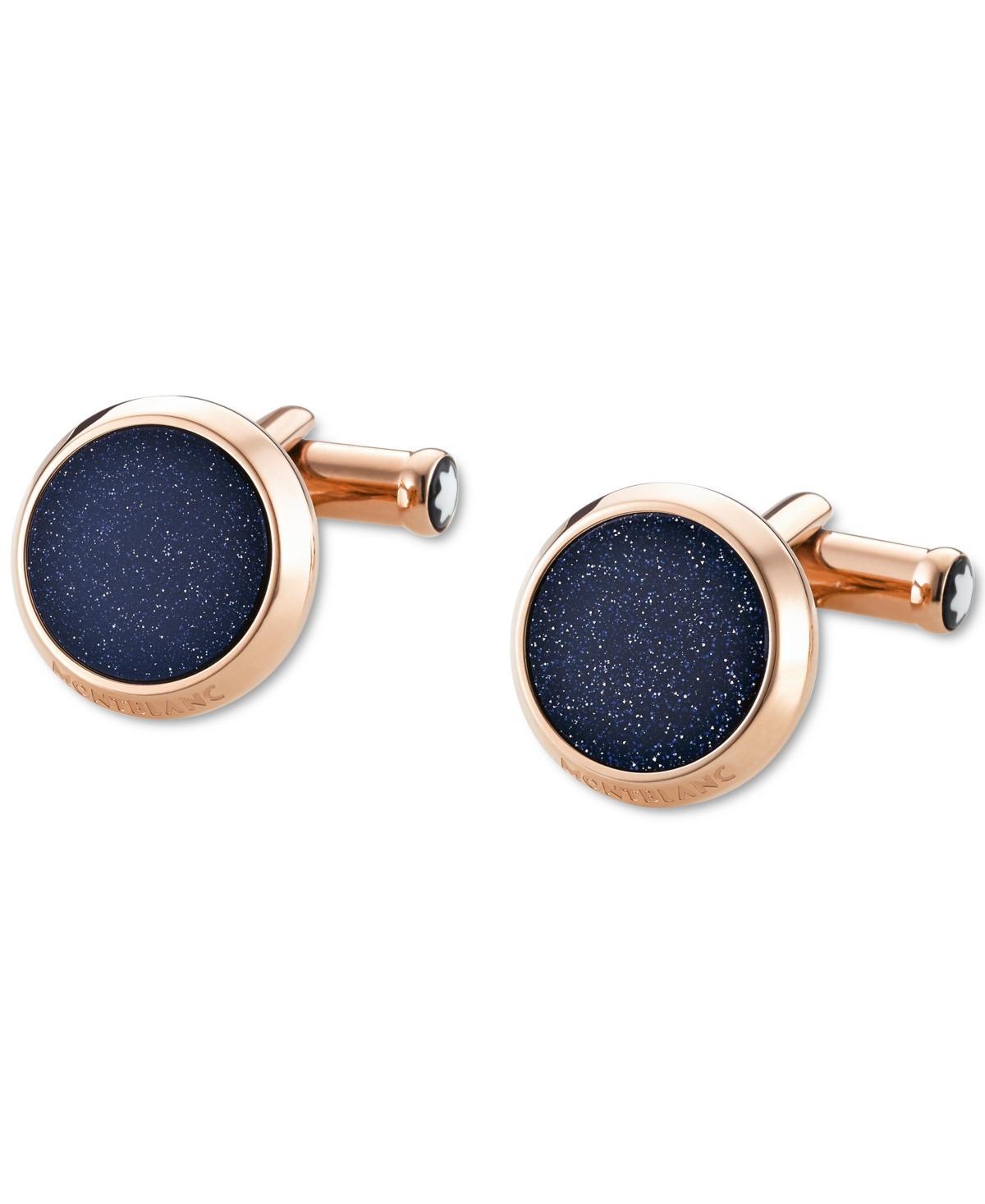 Mens Meisterstuck Round Stone Cufflinks Product Image