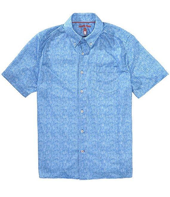 Visconti Textured Stretch Short Sleeve Woven Shirt Product Image