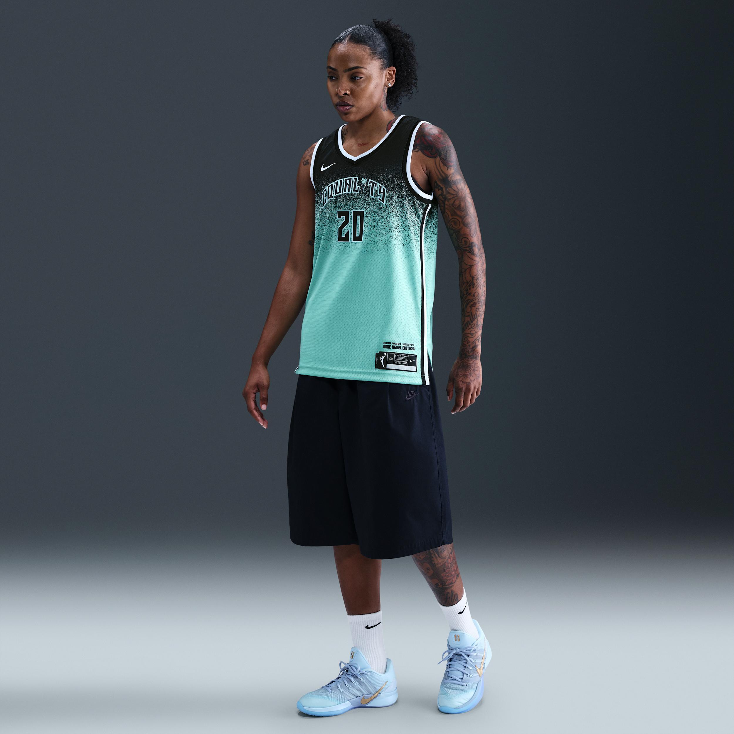 Women's Nike Sabrina Ionescu Mint New York Liberty 2023 Rebel Edition Victory Player Jersey,  Product Image