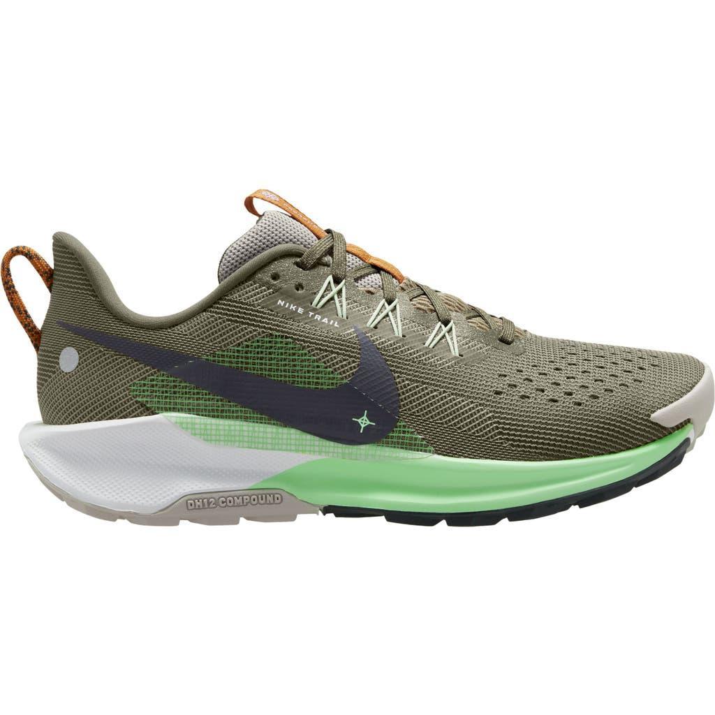 NIKE Reactx Pegasus Trail 5 Running Shoe In Medium Olive/anthracite Product Image