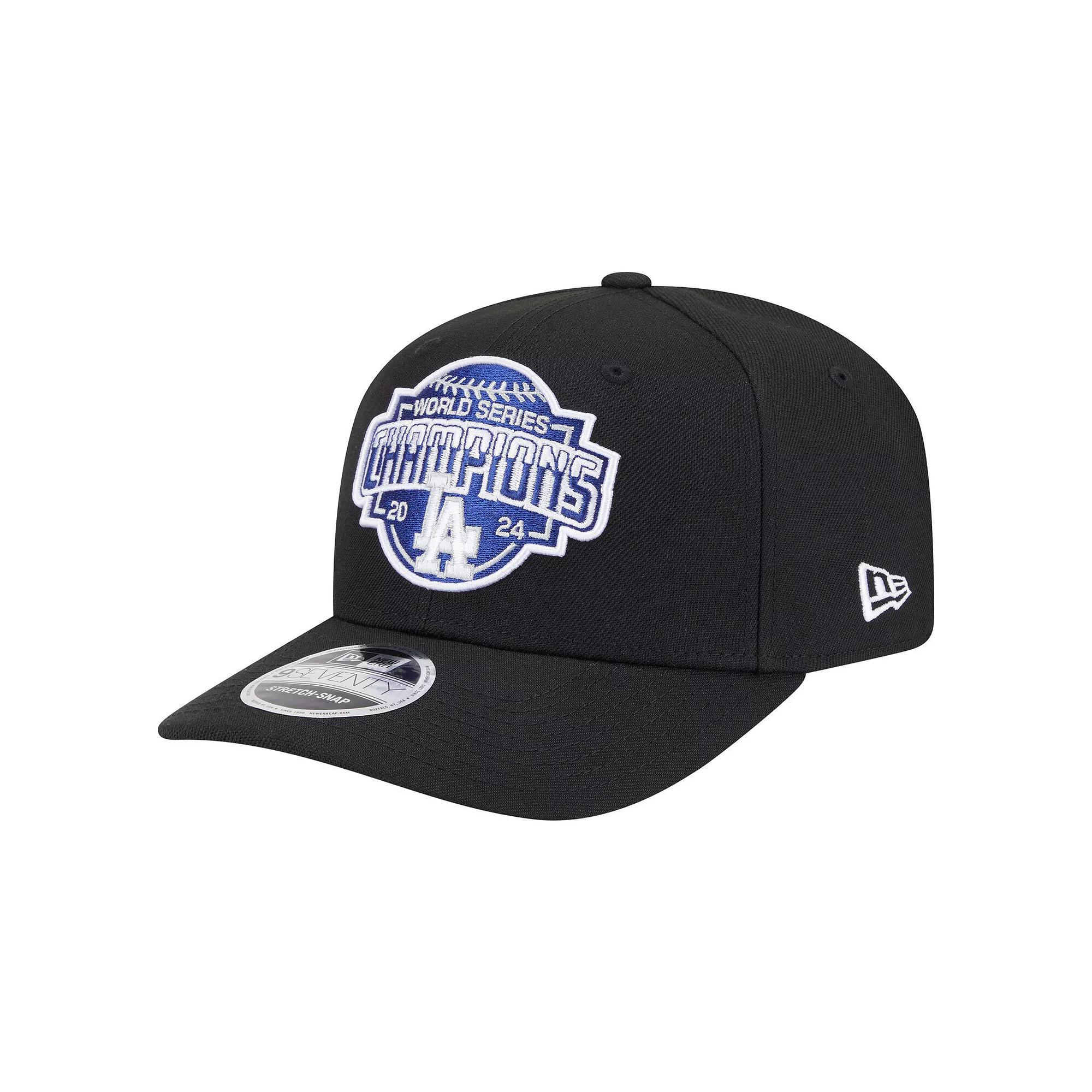 Men's New Era Black Los Angeles Dodgers 2024 World Series Champions 9SEVENTY Adjustable Hat Product Image
