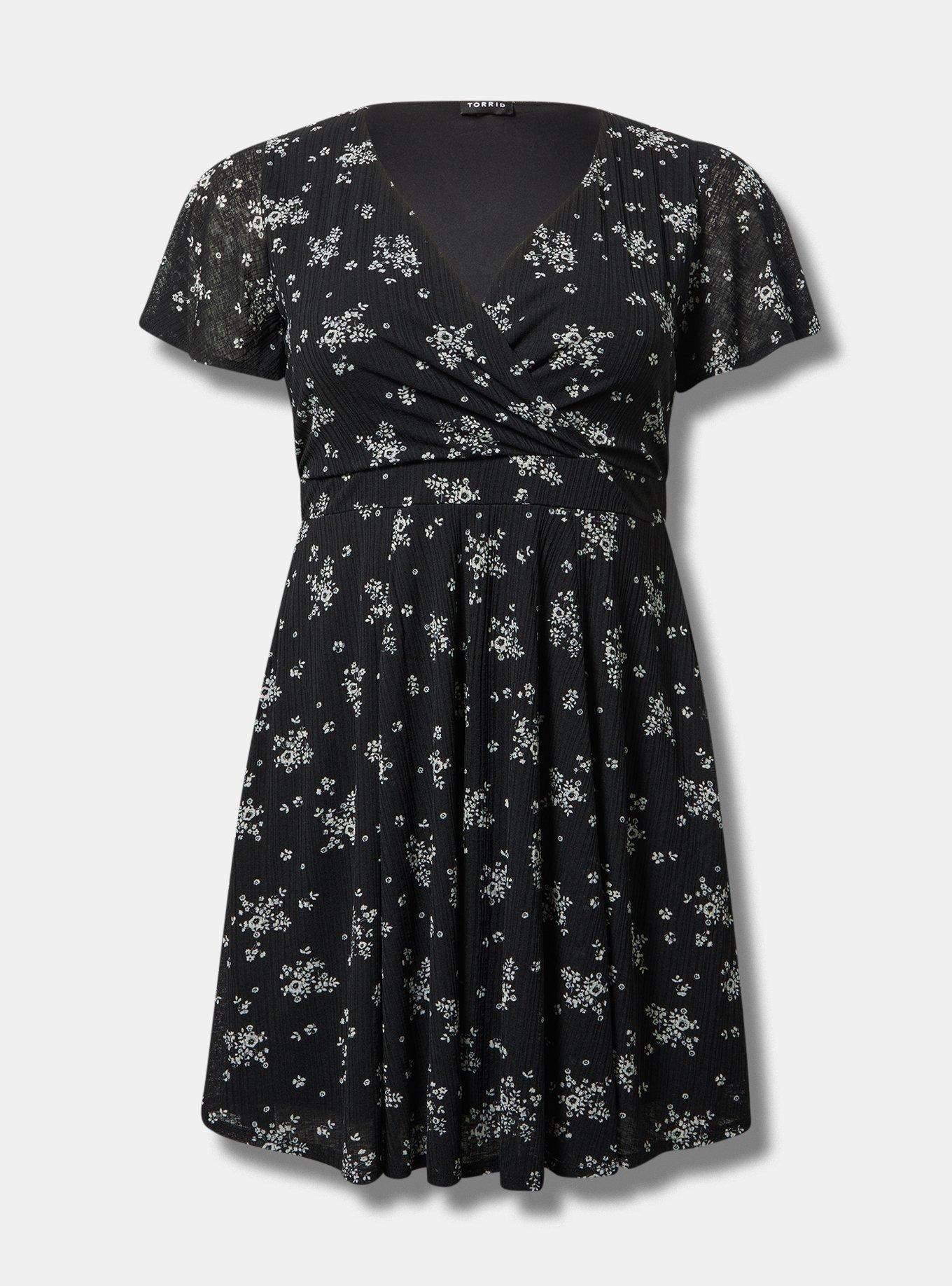 Surplice Flutter Sleeve Mini Dress Product Image