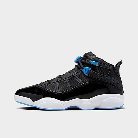 Jordan Mens Jordan 6 Rings - Mens Shoes Black/Blue/Grey Product Image