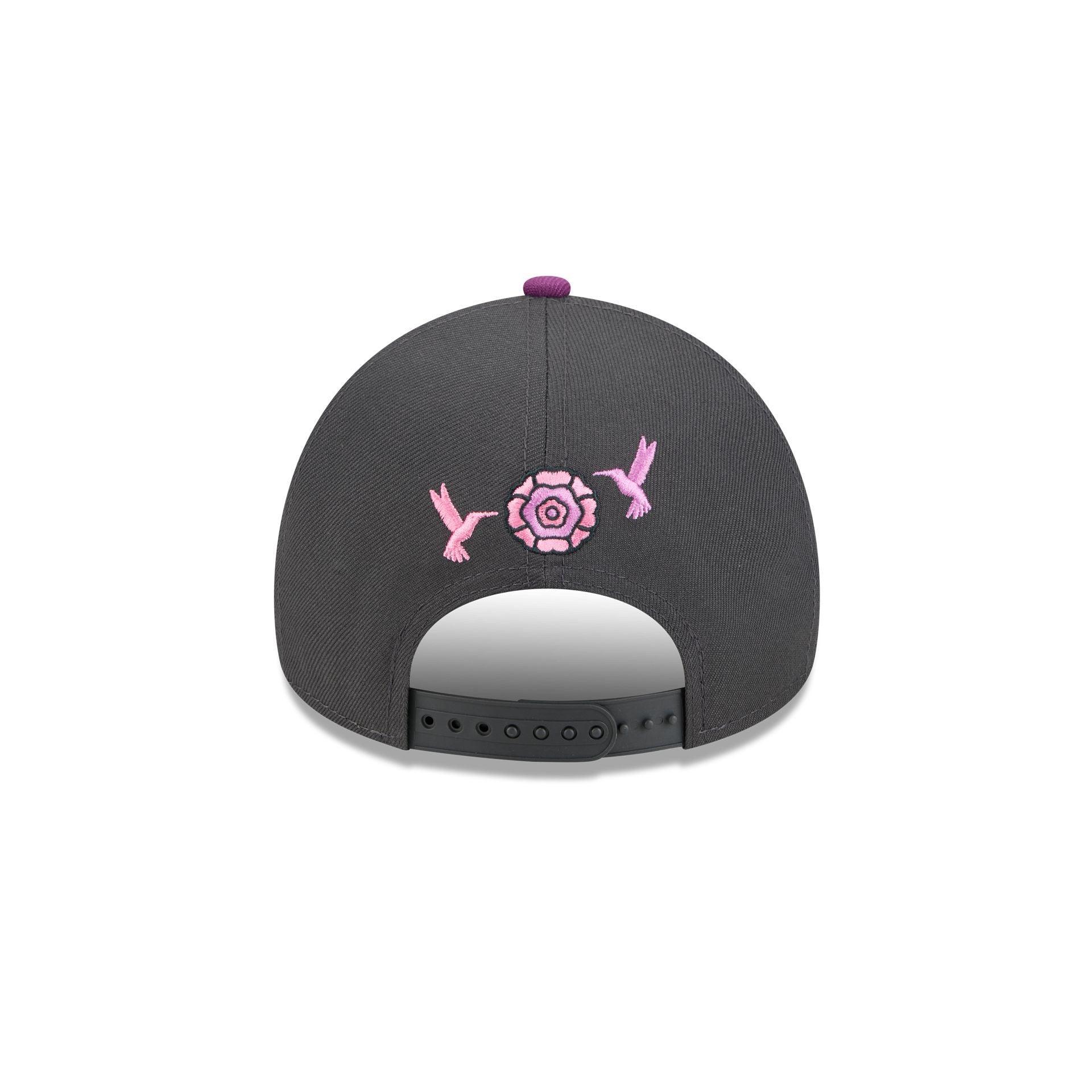 New Era x adidas Miami Hurricanes Black 9FORTY A-Frame Snapback Hat Male Product Image